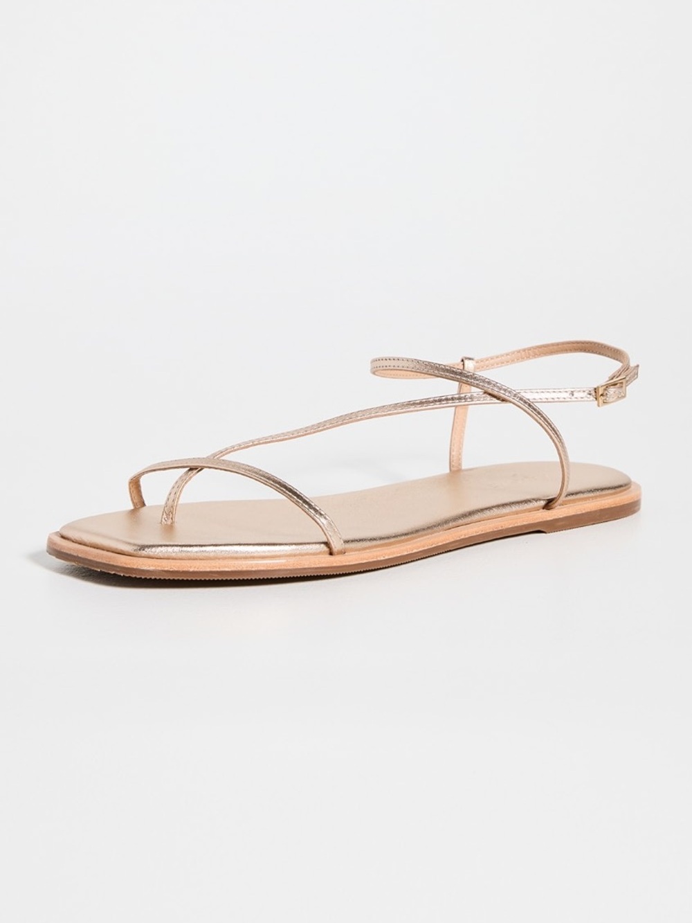 Kaanas Alataya metallic gold strappy flat sandals size 8. NWOT